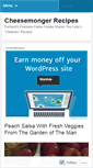 Mobile Screenshot of cheesemongerrecipes.wordpress.com