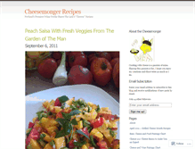 Tablet Screenshot of cheesemongerrecipes.wordpress.com