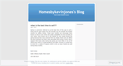 Desktop Screenshot of homesbykevinjones.wordpress.com