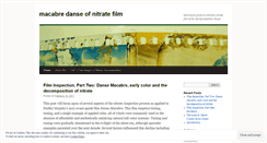 Desktop Screenshot of macabredanseofnitratefilm.wordpress.com