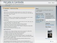 Tablet Screenshot of cambodiahotjobs.wordpress.com