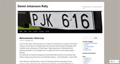 Desktop Screenshot of danieljohanssonrally.wordpress.com