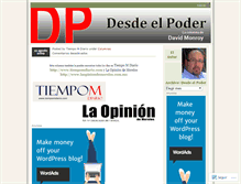 Tablet Screenshot of desdeelpoder.wordpress.com