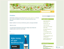 Tablet Screenshot of bungazahrah.wordpress.com