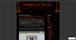 Desktop Screenshot of americasmetal.wordpress.com