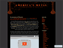 Tablet Screenshot of americasmetal.wordpress.com