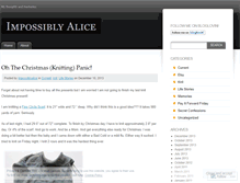 Tablet Screenshot of impossiblyalice.wordpress.com