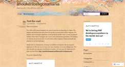 Desktop Screenshot of anoukenloesgoromania.wordpress.com