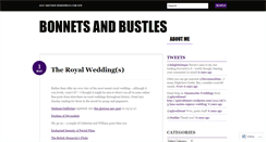 Desktop Screenshot of bonnetsandbustles.wordpress.com