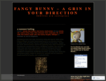Tablet Screenshot of fangybunny.wordpress.com