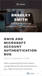 Mobile Screenshot of bradleyjsmith.wordpress.com