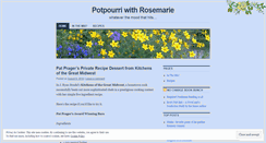 Desktop Screenshot of potpourriwithrosemarie.wordpress.com