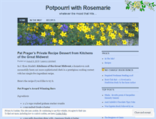 Tablet Screenshot of potpourriwithrosemarie.wordpress.com