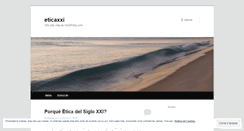 Desktop Screenshot of eticaxxi.wordpress.com