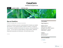 Tablet Screenshot of casacero.wordpress.com