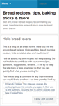 Mobile Screenshot of breadrecipes.wordpress.com