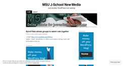 Desktop Screenshot of msunewmedia.wordpress.com