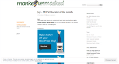 Desktop Screenshot of monkeyunmasked.wordpress.com