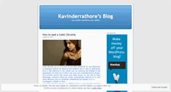 Desktop Screenshot of kavinderrathore.wordpress.com
