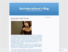 Tablet Screenshot of kavinderrathore.wordpress.com