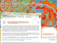 Tablet Screenshot of erinsfortepianostudio.wordpress.com