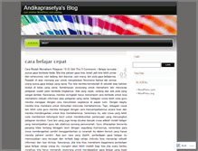 Tablet Screenshot of andikaprasetya.wordpress.com