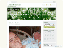 Tablet Screenshot of littlebabylily.wordpress.com