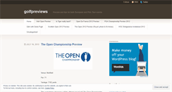 Desktop Screenshot of golfpreviews.wordpress.com