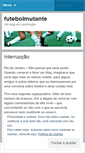 Mobile Screenshot of futebolmutante.wordpress.com