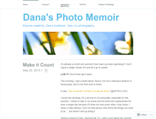 Tablet Screenshot of danaphotomemoir.wordpress.com