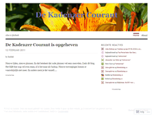 Tablet Screenshot of kadenzercourant.wordpress.com