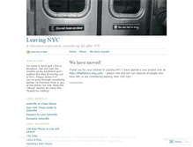 Tablet Screenshot of leavingnyc.wordpress.com
