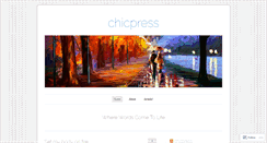 Desktop Screenshot of chicpress.wordpress.com