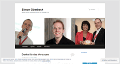 Desktop Screenshot of oberbeck.wordpress.com