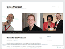 Tablet Screenshot of oberbeck.wordpress.com
