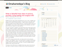 Tablet Screenshot of omahamedspa.wordpress.com