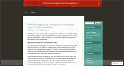 Desktop Screenshot of ipadappsdev.wordpress.com