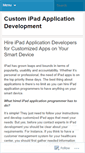 Mobile Screenshot of ipadappsdev.wordpress.com