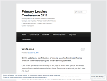 Tablet Screenshot of primaryleadersconference2011.wordpress.com
