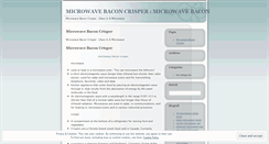 Desktop Screenshot of microwavebaconcrisperpcxb.wordpress.com
