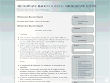 Tablet Screenshot of microwavebaconcrisperpcxb.wordpress.com