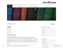 Tablet Screenshot of nivelkram.wordpress.com