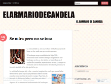 Tablet Screenshot of elarmariodecandela.wordpress.com