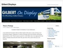 Tablet Screenshot of gilbertdisplays.wordpress.com