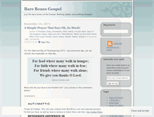 Tablet Screenshot of barebonesgospel.wordpress.com