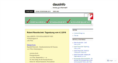 Desktop Screenshot of dausinfo.wordpress.com