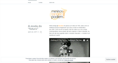 Desktop Screenshot of meninostambempodem.wordpress.com