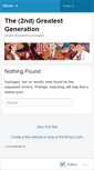Mobile Screenshot of 2ndgreatestgeneration.wordpress.com