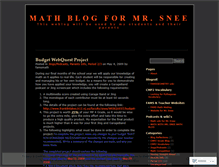 Tablet Screenshot of mathmrsnee.wordpress.com