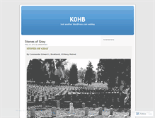 Tablet Screenshot of k0hb.wordpress.com